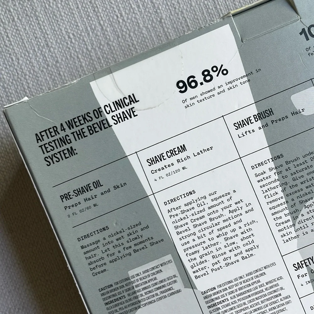 Bevel Shave Starter Kit New in box